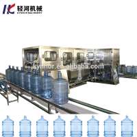 5 gallon bottle 20L jar decapping and inside outside brushing washing filling capping machine